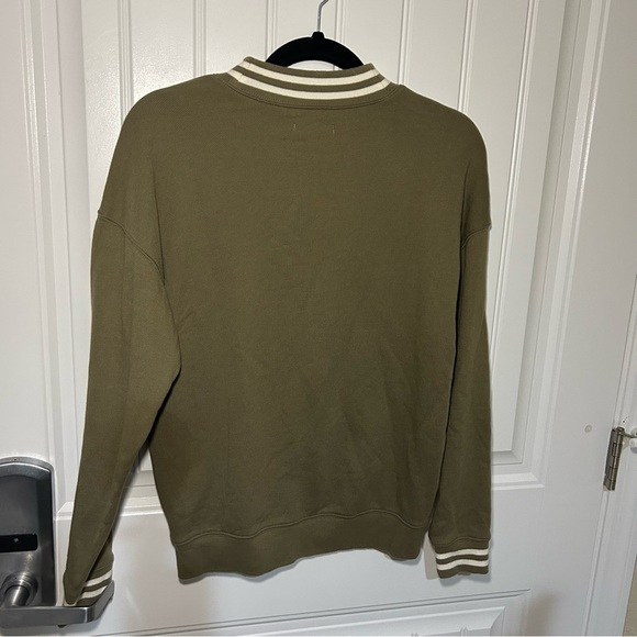 Madewell Resourced Cotton Studio Ringer Mock Neck Sweatshirt Size XS - Picture 5 of 10